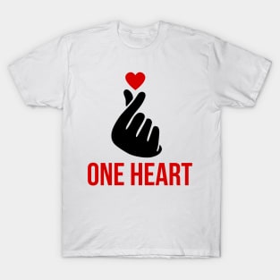 One Heart Design: Celebrate Unity and Love T-Shirt